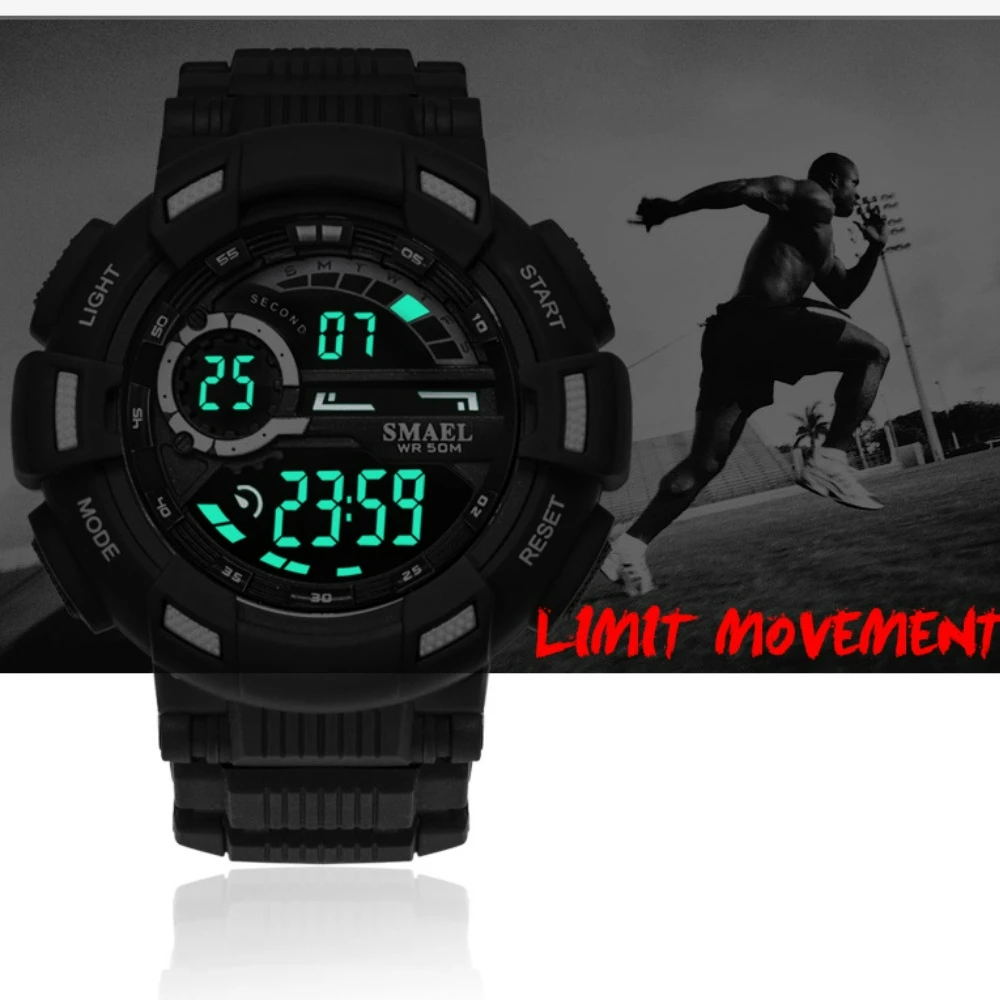 2024 Digital Watch Men's Sports Casual Glow-in-the-dark Waterproof Student Electronic Watch Reloj Para Hombre Watches for Men