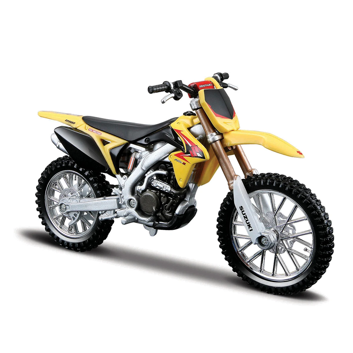 Bburago 1:18 스즈키 RM-Z450 정적 다이 캐스트 차량 소장 오토바이 모델 장난감 