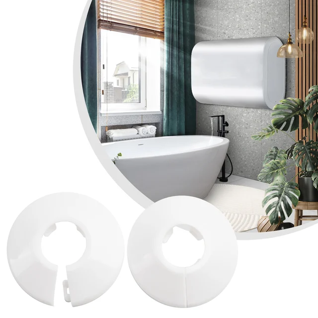 Copritubo Per Termosifone Argentato - 2 Pezzi, Regolabile Per Diametri 21/25/33 Mm, Design Diviso - Foto 3