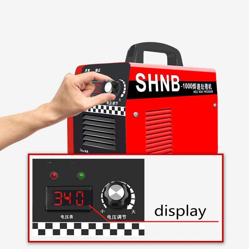 1000W 220V Stainless Steel Argon Arc Welding Seam Cleaning Machine Fast Electrolytic Polishing Tool for Metal Workshops