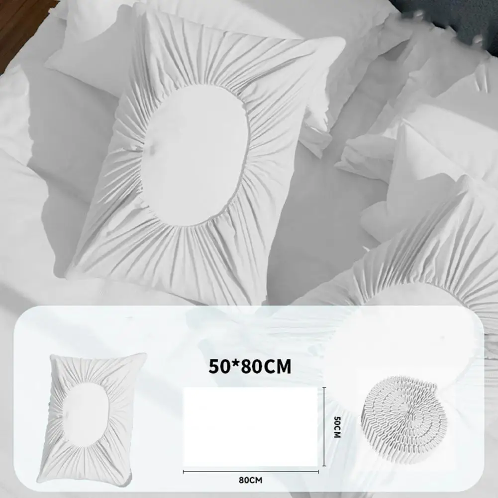 50*8cm Disposable Pillowcase Non-woven Fabric Friction-Free Surface Pillow Cover Travel Business Trip Hotel Train Bedding Cover