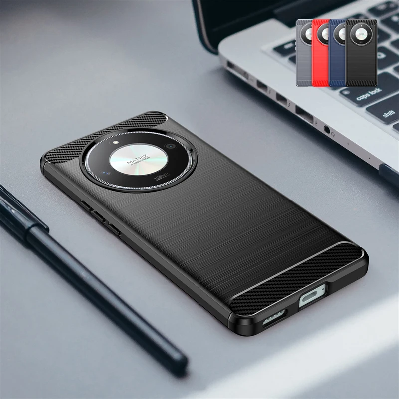 Per Honor X9B Custodia Cover Huawei Honor X9B X7B X8B X6 X7 X8 X9A X7A Capas Soft Tpu Antiurto Paraurti Copertura In Fibra Di Carbonio Honor X9B