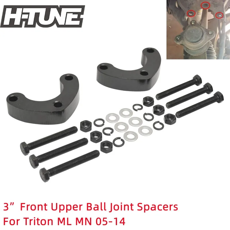 25mm Front Upper Arm Ball Joint Spacer Lift 3" For Mitsubishi Triton ML
