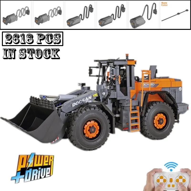 

NEW MOC154471 DL420-7 Custom Model Of Wheel loader In 1:17 Scale RC Engineering Vehicle Building Blocks Bricks Toy Birthday Gift