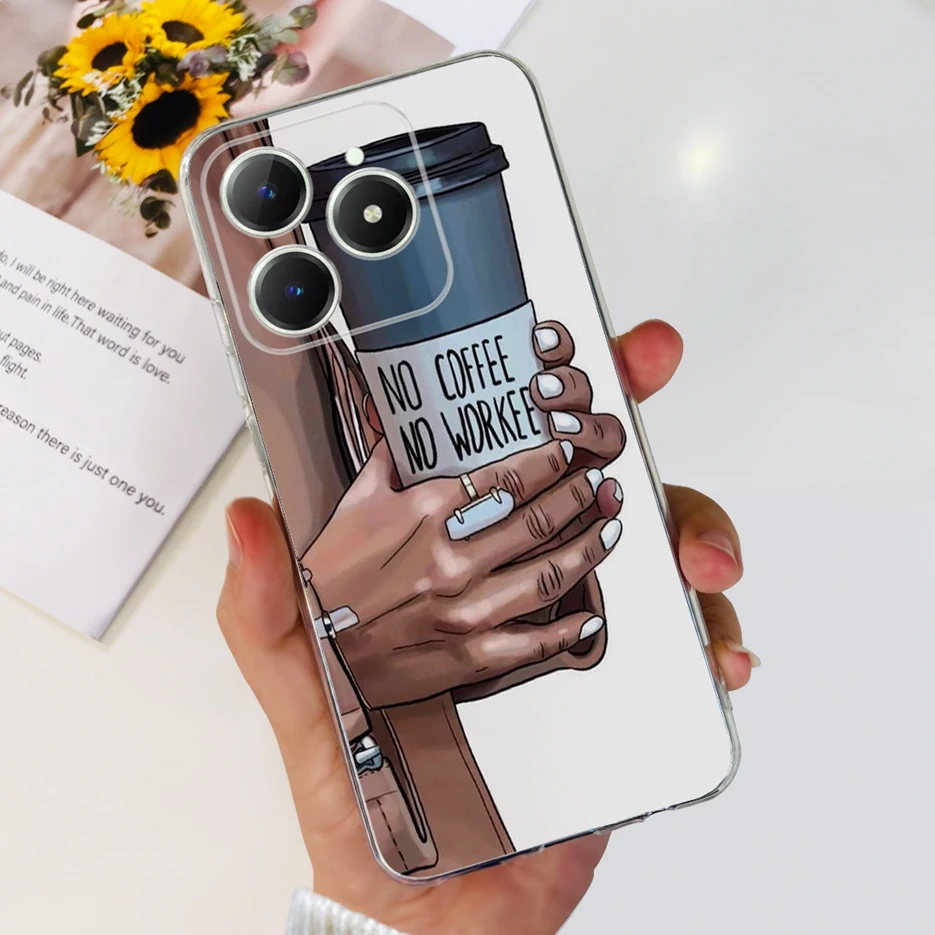 Cute Cat Cartoon Painted Soft Silicone Phone Case Cover