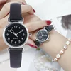 Classic Women's Casual Quartz Watch Leather Band Strap Watch Round Clock Wrist Watches Relojes Para Mujer Ladies Watch 1