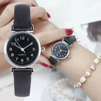Classic Women's Casual Quartz Watch Leather Band Strap Watch Round Clock Wrist Watches Relojes Para Mujer Ladies Watch 1