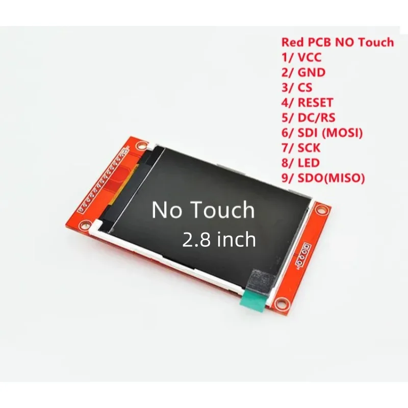 ILI9341 Smart esp32 4 IO schermo a colori da 2,8 pollici risoluzione 320X240 Con funzione touch opzionale bus seriale SPI Display - immagine 4