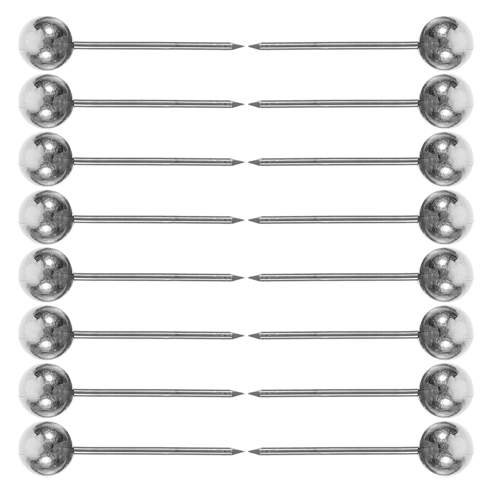 200개 전기도금 플라스틱 푸시핀, 여행 지도, 포스터, 사진, 달력, 코르크보드, 사무실, 가정용 원형 헤드 맵핀