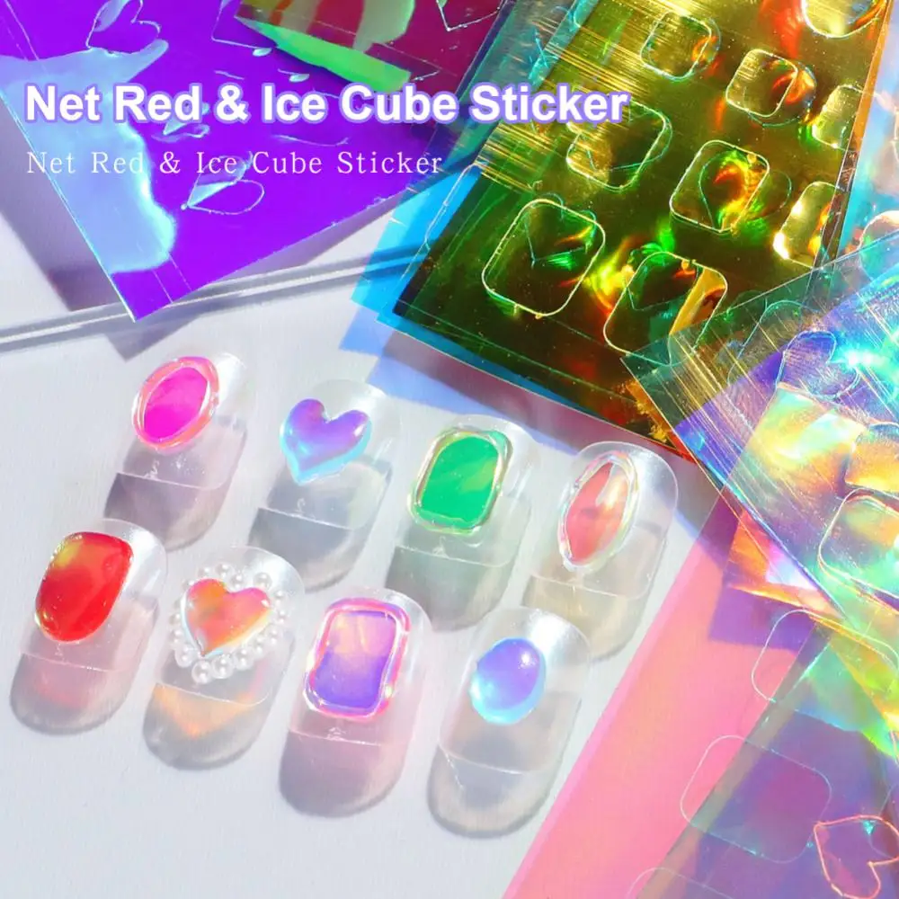 

Японский дизайн ногтей Аврора целлофан большая цветная переводная бумага лазерные ювелирные изделия Конфеты Бумага самоклеящаяся наклейка Дизайн ногтей