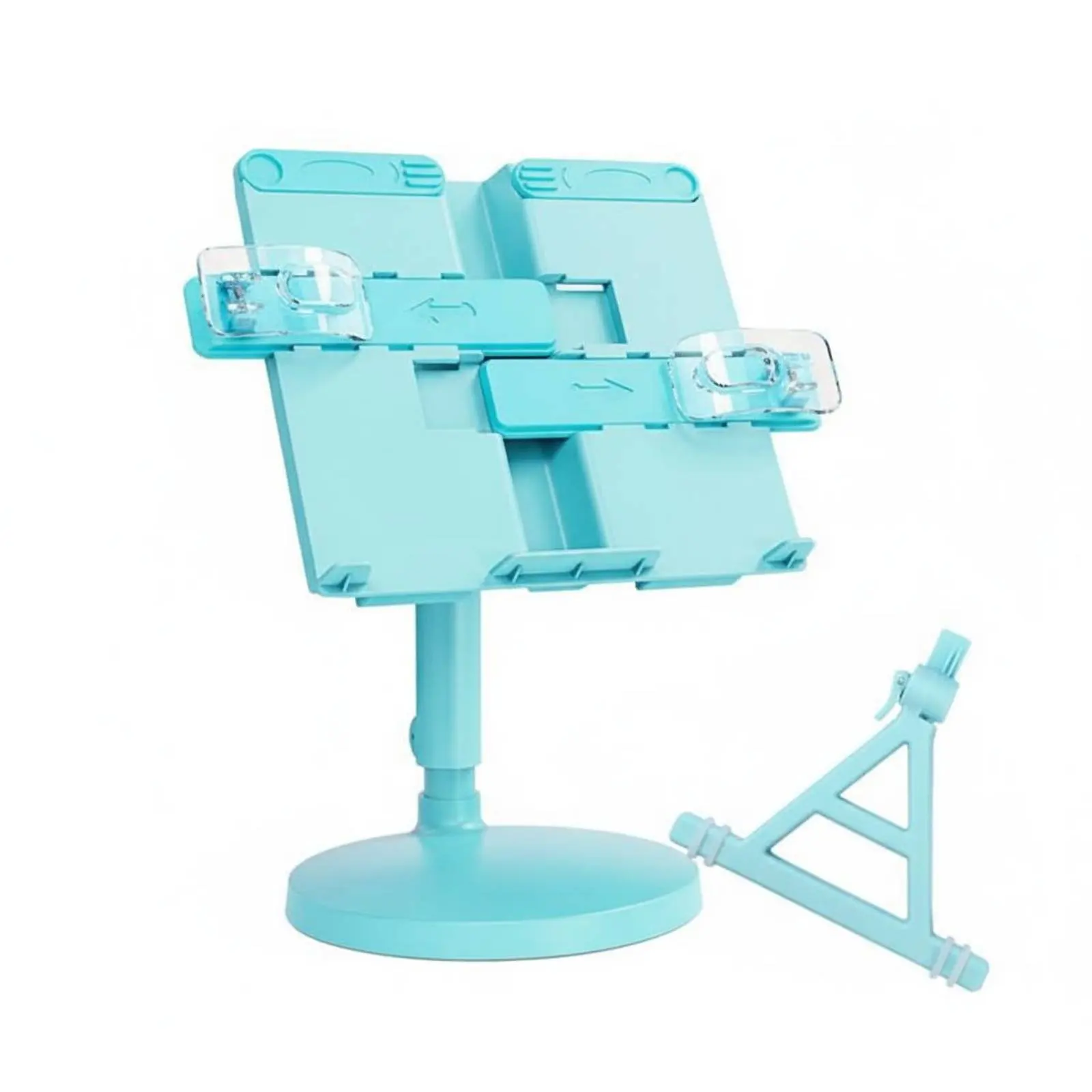 시트 홀더가 있는 조절 가능한 독서대, 조절 가능한 책꽂이, 다기능 사용, 요리사들을 위한 안정적인 받침대