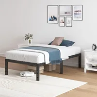 Double bed frame, 14 inch high metal platform bed frame mattress foundation, with steel bar support, noise free, easy toassemble 2