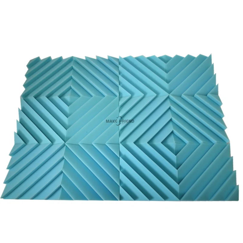 12pcs 300x300x25mm Acoustic Foam Sound Insulation Panels For Ktv Bar  Soundproofing Studio Wedges Sound Proof Wall Panels Espuma