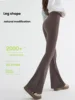 New High Waist Flared Shark Pants for Women Summer Stretchy Bootcut Shark Pants Retro Casual Trousers Streetwear Woman clothes