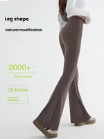 New High Waist Flared Shark Pants for Women Summer Stretchy Bootcut Shark Pants Retro Casual Trousers Streetwear Woman clothes