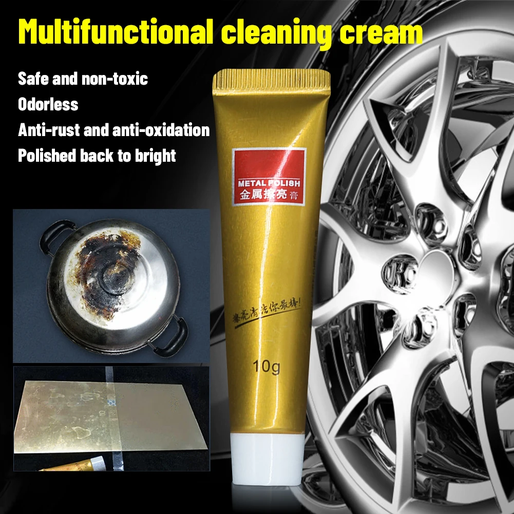 

Car Wheel Polish 10g Ultimate Metal Polishing Paste Copper Brass Chrome Sterling Silver Aluminum Stainless Steel Gold