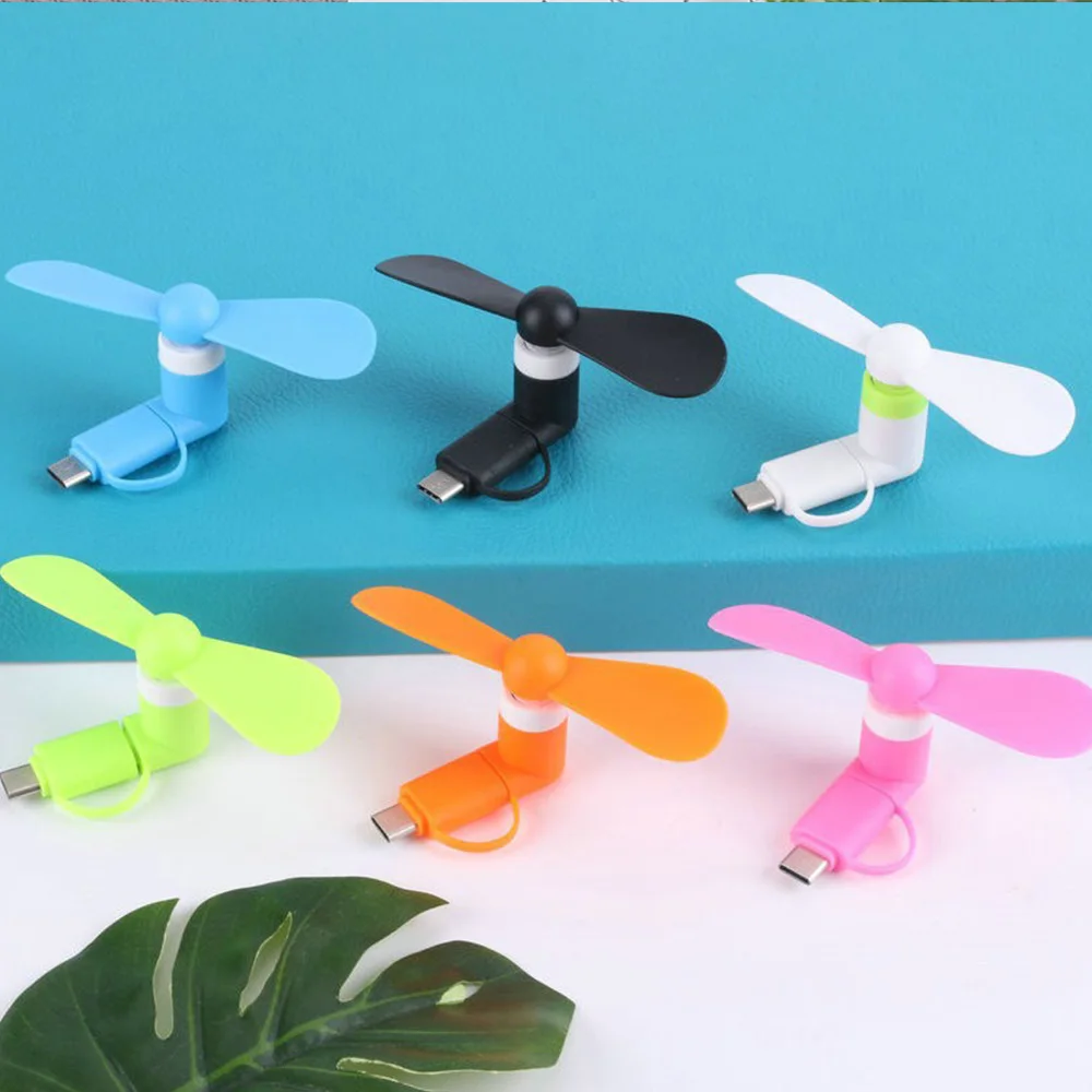 مروحة تبريد محمولة من النوع C مروحة USB صغيرة صغير...