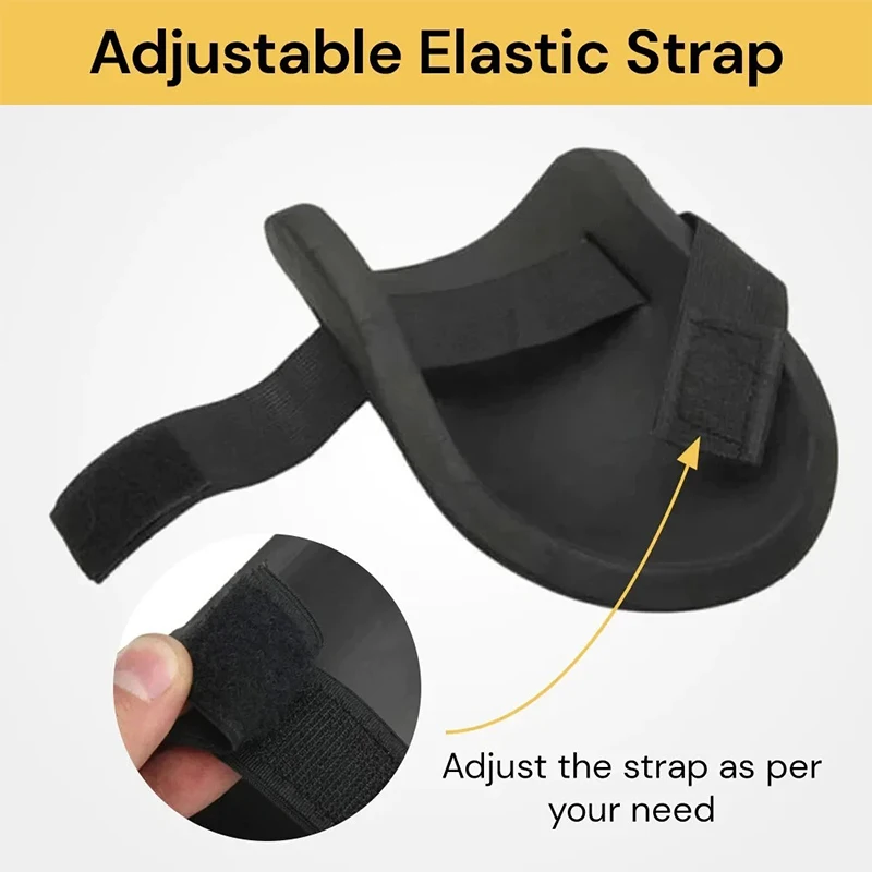 Lot de 2 genouillères de protection respiratoire réutilisables emballées dans un sachet transparent, prêtes à l'emploi.