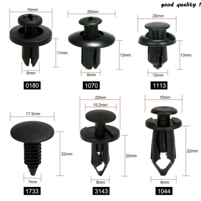 トヨタヤラリスカラターゴカムリプラド用クリップ,6サイズ60個,自動取り付けクリップ,ハイラックス,プリウス,avec,t25,rv4  AliExpress