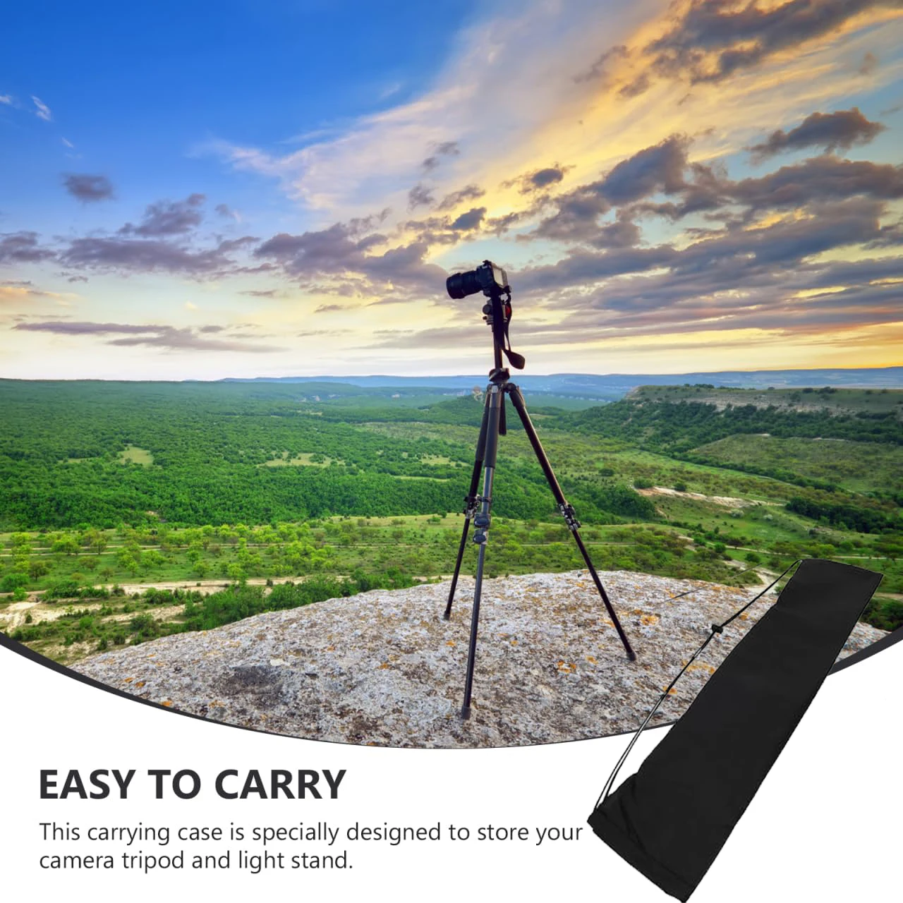 Tripod Bag Portable Foldable Carrying Case Hand Bag with Strap for Standing tripod Microphone Stands Storage