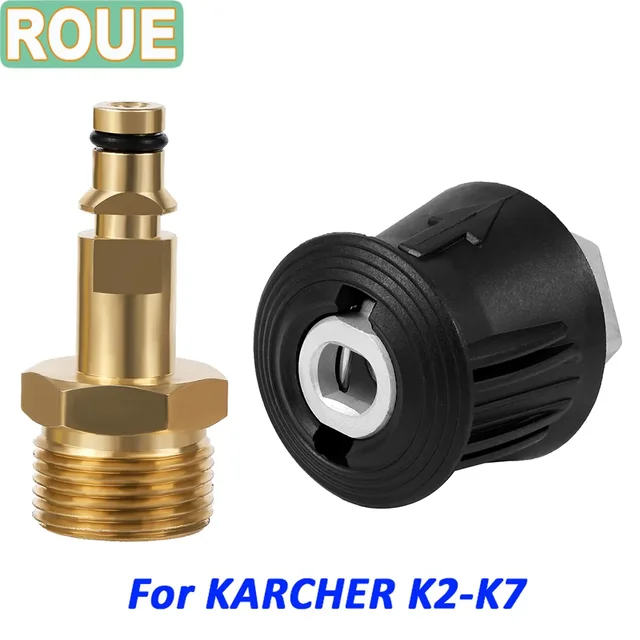 ROUE Adaptateur de tuyau de nettoyeur haute pression de M22, raccord de  convertisseur de connecteur rapide pour Karcher K2 K3 K4 K5 K6 K7 nettoyeur haute  pression voiture accessories adaptateur karcher 
