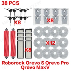 Roborock Robot Vacuum Cleaning Accessories Kit with Main Roller, Side Brush, HEPA Filter, Mop Pad, and Dust Bag (Set 1)