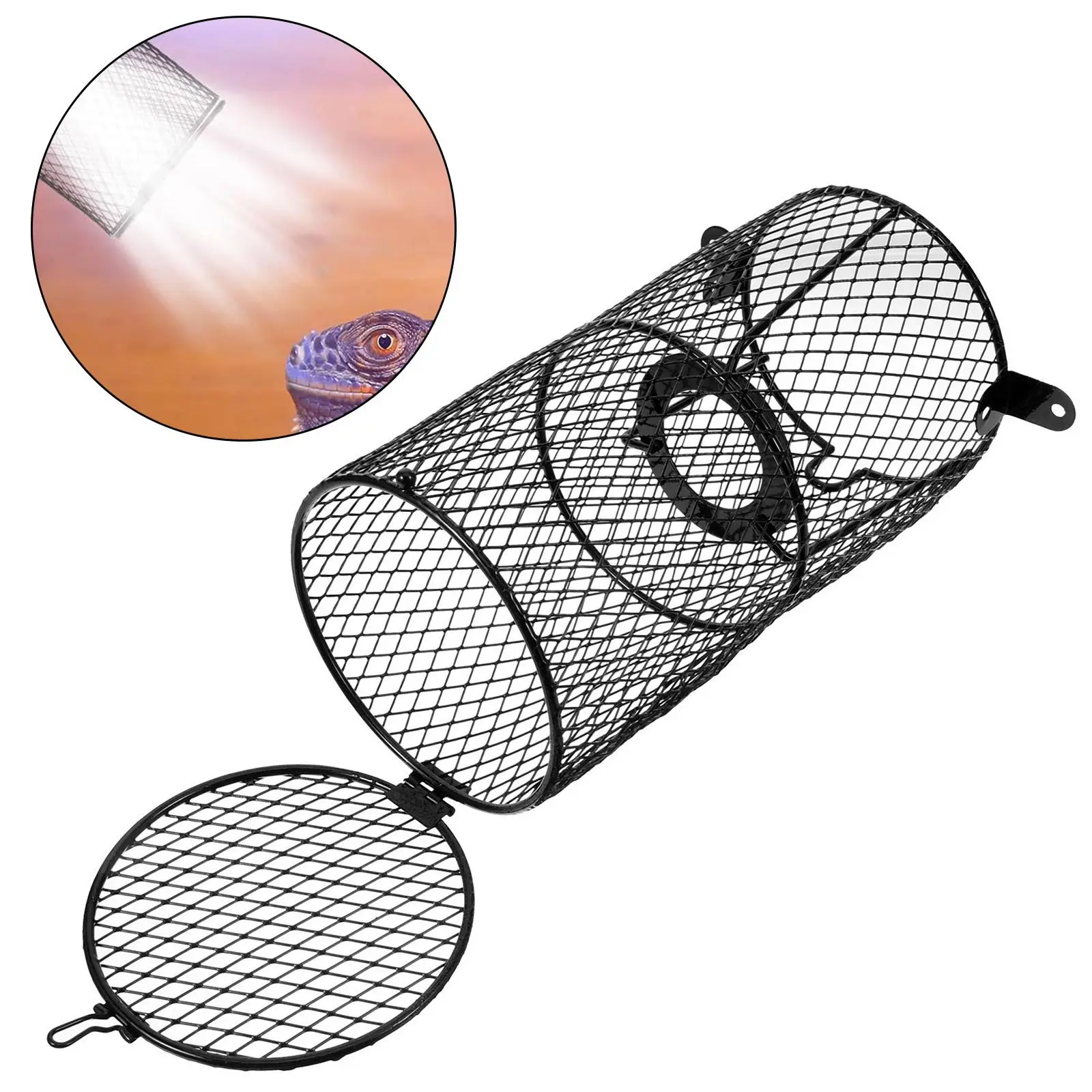 Reptile Anti Scalding Net,Reptile Lamp Shade,Iron Reptile Heating Lamp Shade,Reptile Supplies,Reptile Lampshade,Pet Lampshade