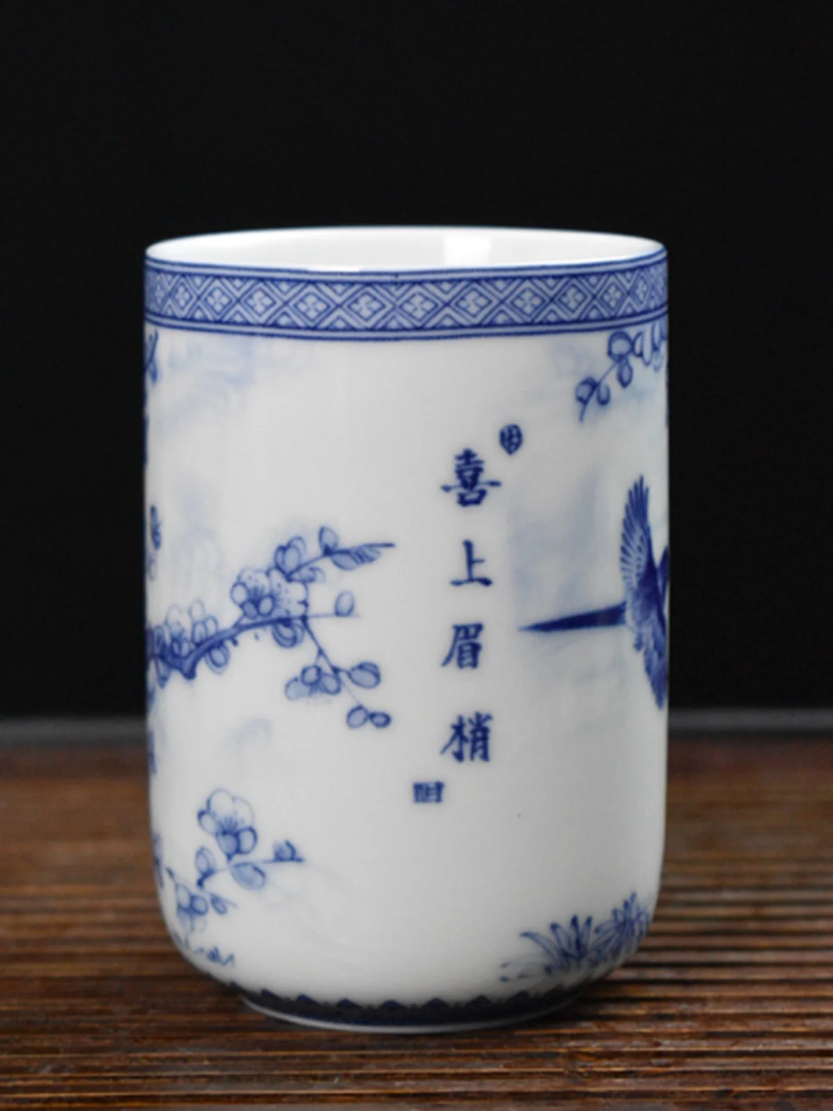 

Yongle Blue White Porcelain Coke Under Glass In Jindezhen, Straight Mouth Imitation Antique Cup, Kung Fu Tea Cup