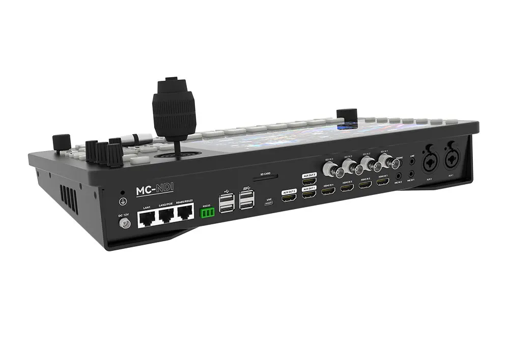 Sprolink MC-NDI 8채널 NDI 비디오 스위처 10.1인치 터치스크린 PTZ 조이스틱 카메라 컨트롤러 8개 HDMI / SDI / NDI 입력