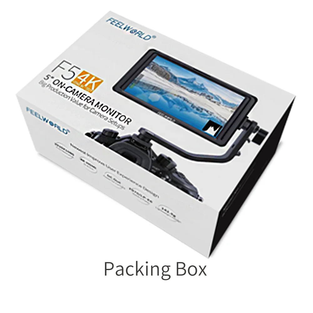 feelworld capa portátil de pouco peso instalação flexível para polegada na câmera dslr monitor campo