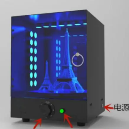 Anycubic-3D 프린터 UV 램프 경화 박스, 턴테이블 포함, 105w, 고출력, 3D 프린터 모델에 적합, UV 수지