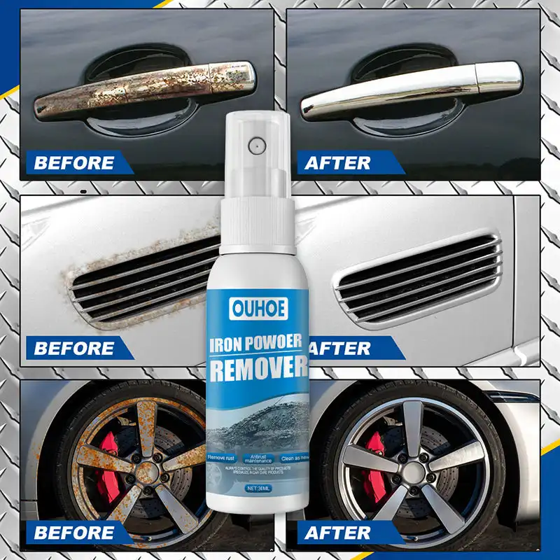 Paint Rust Remover Rust Remover Spray Metal Rust Remover Rust Remover Converter 30ml Iron Rust Remover For Car Rust Removal Spray For Metal Car Remover Spray Metal Surface Chrome Paint Cleaning