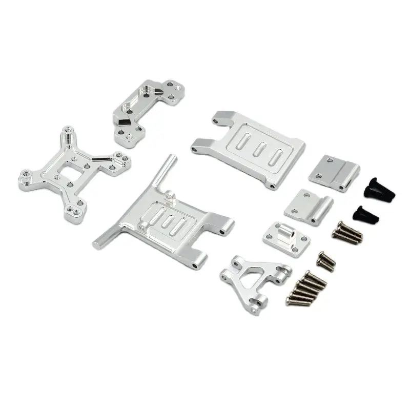 

Wltoys 12401 6 124018 Rc Car Metal Upgrade Parts Front and Rear Shock Mount Protection Bar Set