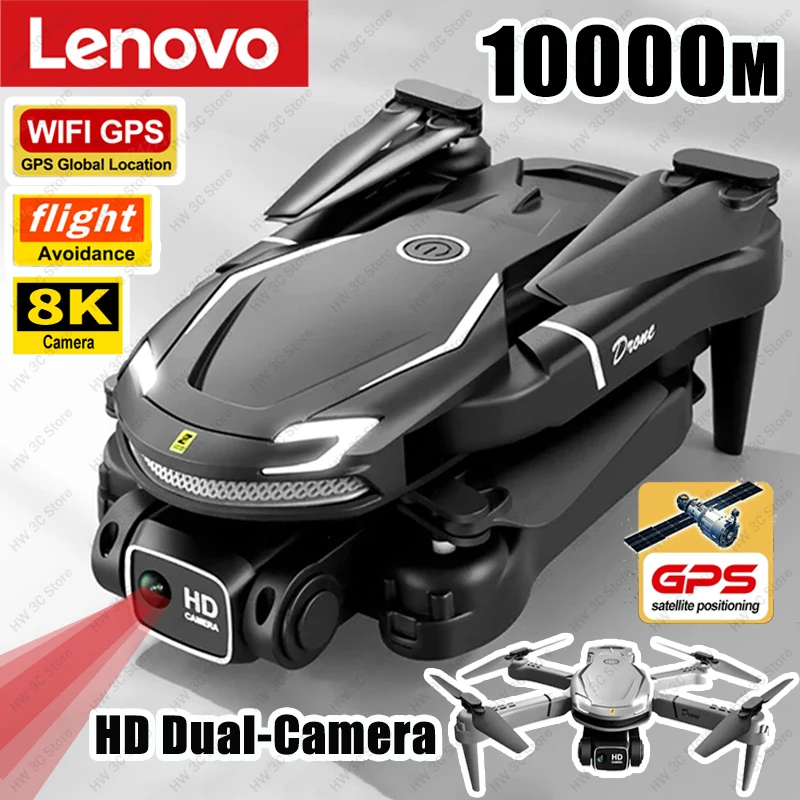 레노버 V88 드론 8K 듀얼 카메라 전문 HD 항공 사진, FPV GPS, 무지향성 장애물 회피 쿼드콥터 UAV 장난감