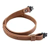 Raiseek Rifle Gun Sling Buffalo Hide Leather with Mil-Spec Swivels,Durable Gun Strap, Metal Hardware 1" Wide 1