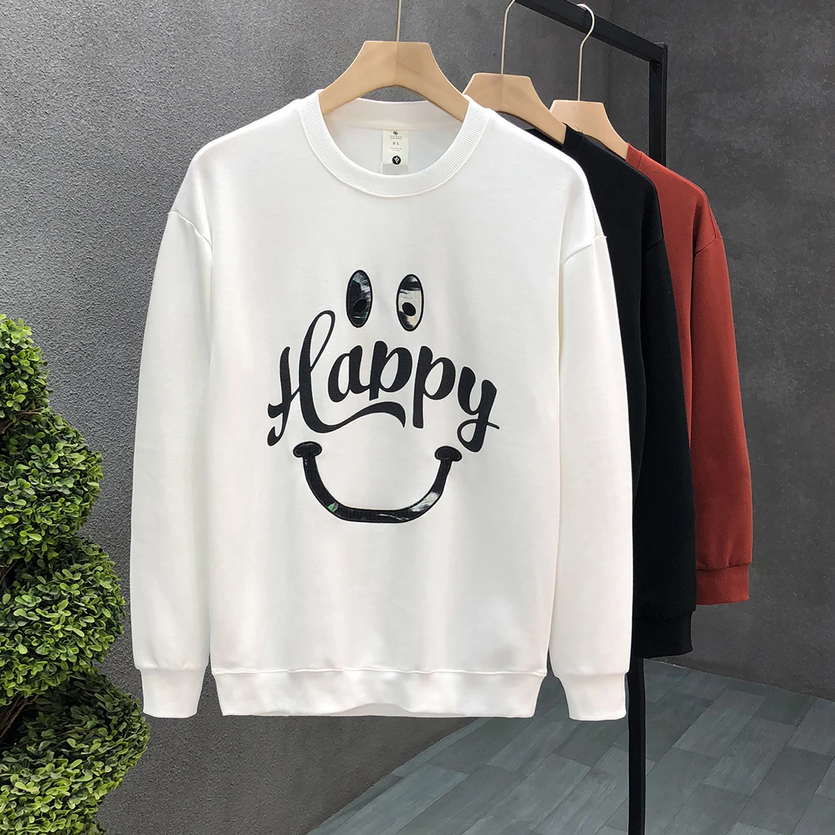 

Japanese Streetwear Print Sweatshirts Fashion Round Neck Loose Pullover Men Clothing Harajuku Top Hip Hop Casual Sweatshirts W96