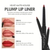 1PC Nude Brown Lip Liner Pencil 12 Color Red Contour Tint Labial Makeup Waterproof Matte Lipstick Pen Lip Contouring Cosmetic 6