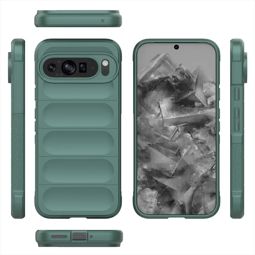Vibrant Silicone Matte Shockproof Case - Skin Feel Airbag Protection Cover