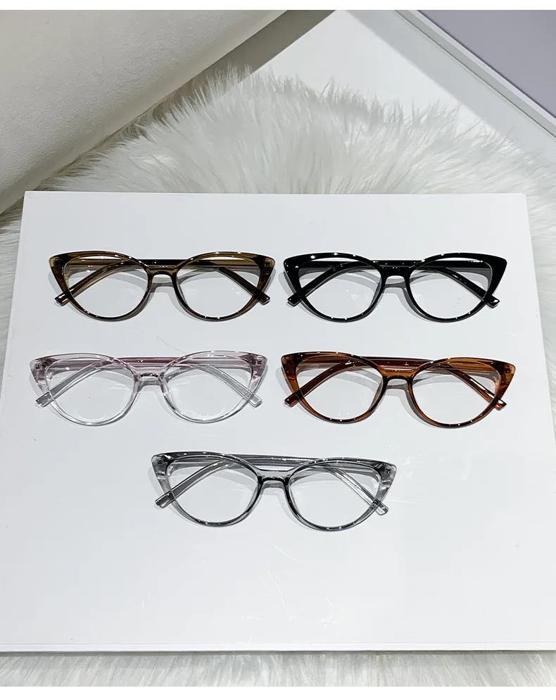 2PCS High-end-Lesebrille Mode Anti-blau Gläser Internet Celebrity Cat-eye Ältere Lesebrille 6115 – Detail 5
