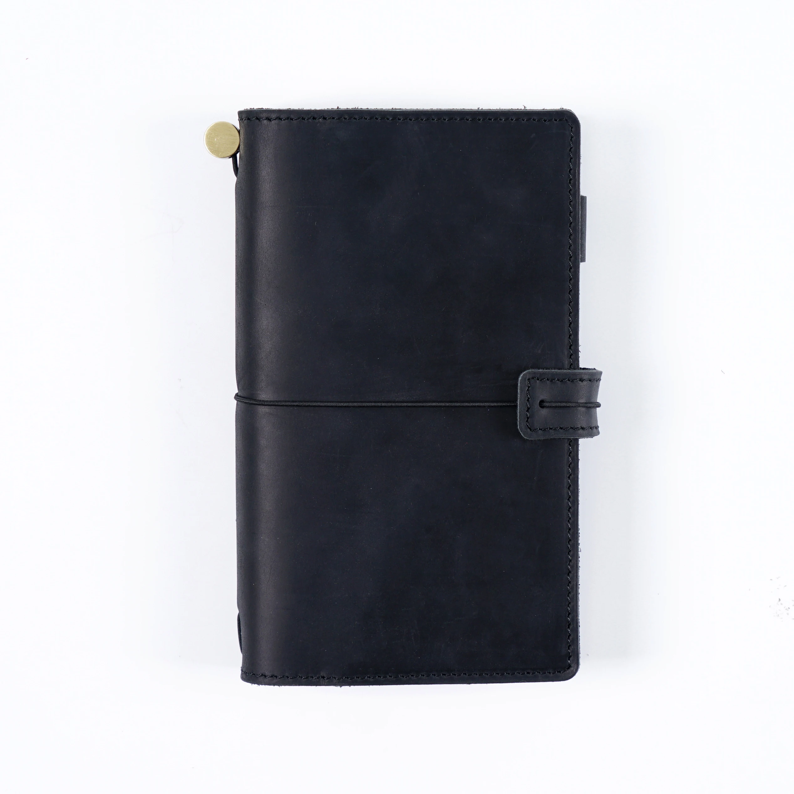 Vintage Leather Travel Journal - Handmade Refillable Portable Diary, Retro Brown