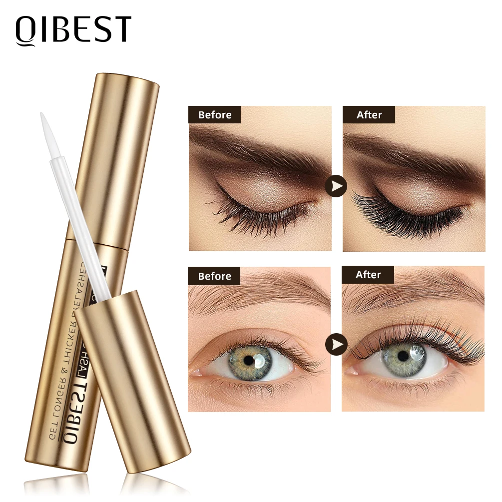 

QIBEST Eyebrow Eyelash Growth Oil Natural Eyelash Serum Eyelashes Growth Essential Oil Thick Longer Nourishing Enhancer Makeup