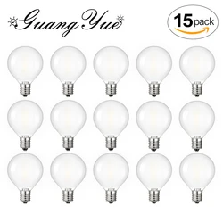 Vintage Ampoule LED E12 Bulb Edison Lamp 220V G40 1W Frosted White 10W Equivalent Decorative Mini LED Bulb Christmas Decoration