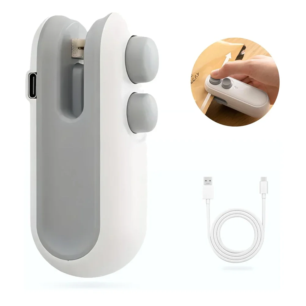 Mini Sealer Portable Mini Sealer 2 in 1 Heat Sealer For Snacks Home use rechargeable sealer Vacuum Sealer Snacks plastic bag 2