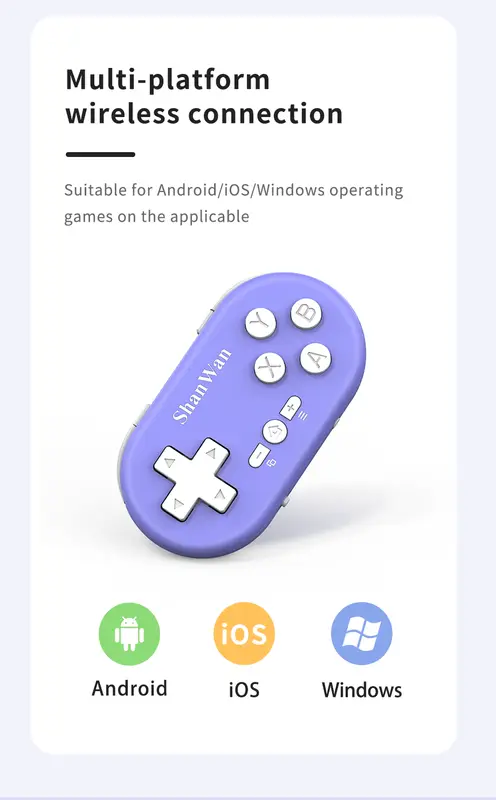 Mini Gamepad Gaming Control Bluetooth For iPhone Android PS4 PS3 Switch Xbox Mobile IOS PC TV Controller Wireless Game Pad Phone - Image 3