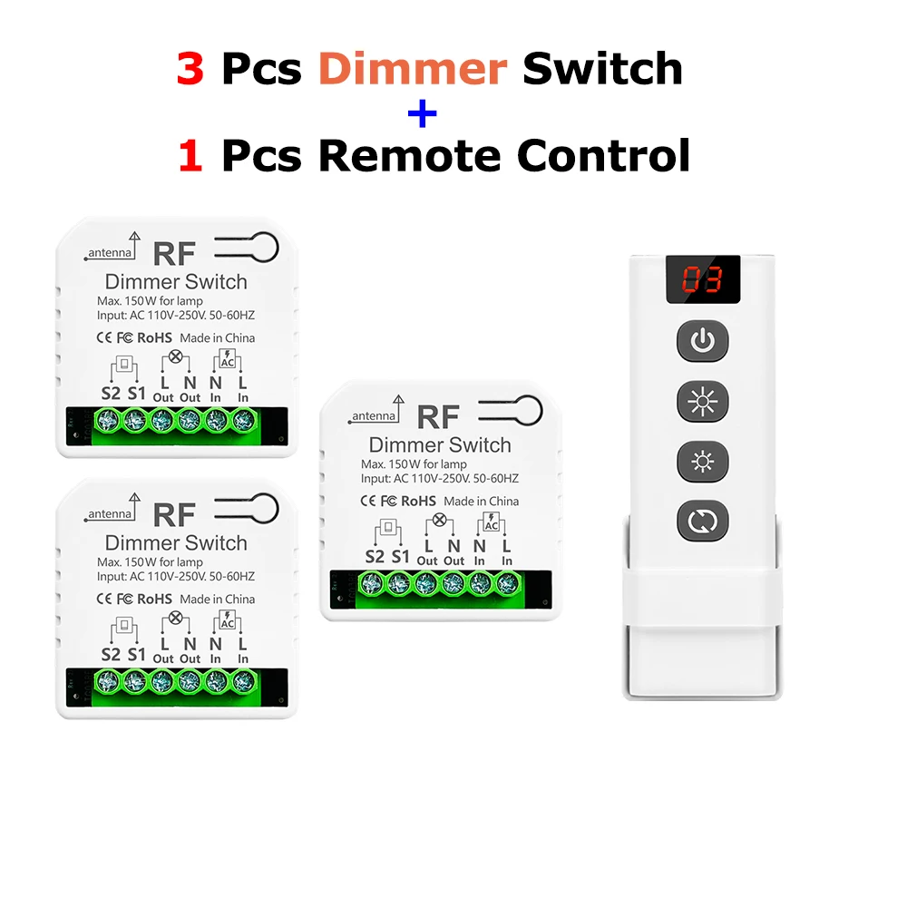 3 Dimmer 1 Remote
