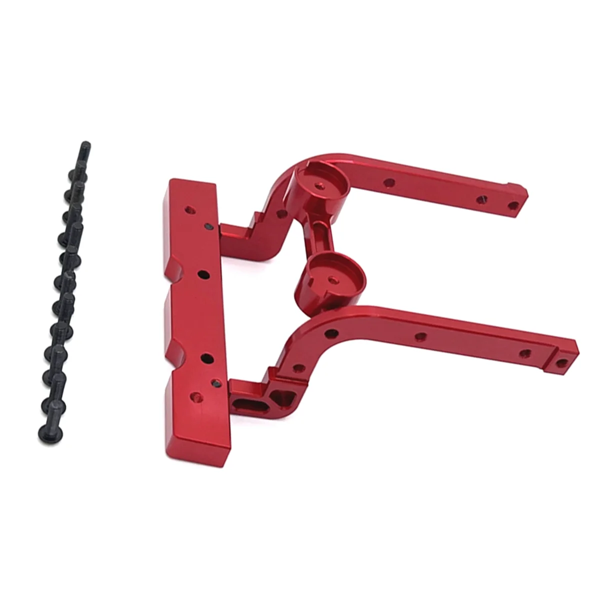 BAAU RC Car Upgrade Front Bumper Fixed Kit for 1/12 H12Y H12Y+ RC Car Upgrade Accessories Red