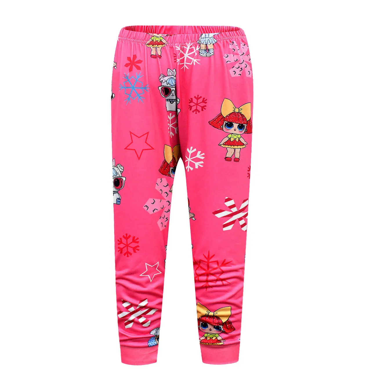 L-LOL Clothing 3 6 8 10y Kids Homewear Suit Long-sleeved Two-piece Pajamas Birthday Gift For Girls Kids autumn clothes pajamas