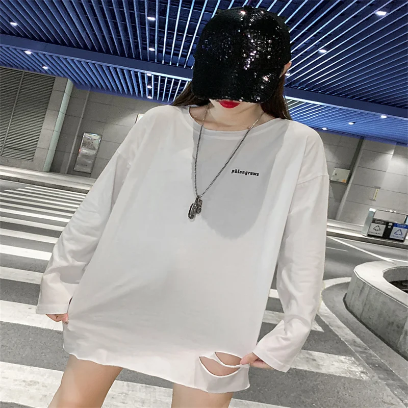 

Sandro Rivers White Round Neck Bottomed Long Sleeved T-shirt Women's Loose Thin Autumn 2022 New Super Fire Top