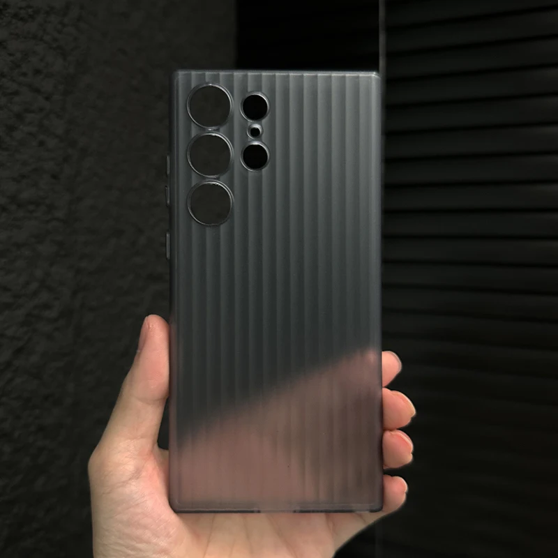 Luxury Ultra Thin Corrugated Pattern Shockproof 3D Plating Hard Back Case