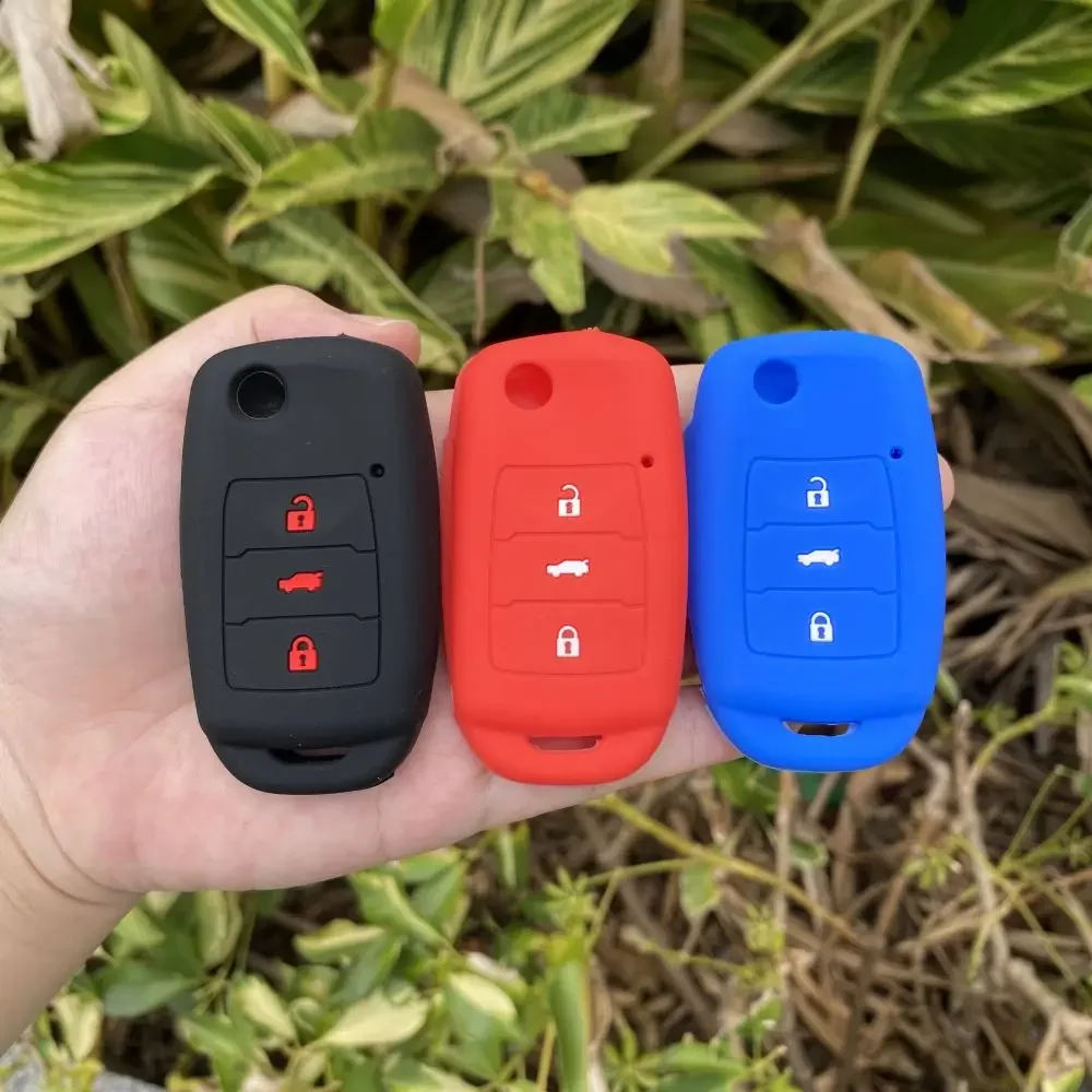 3 Buttons Flip Silicone Car Key Cover Case Skin Holder Protector bag for Changan CS75 EADO CS35 RAETON CS15 V3 V5 V7 Keychain key case,key case cover,car key shell